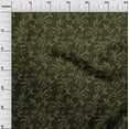 thumbnail image 3 of oneOone Polyester Spandex Dark Green Fabric Floral Craft Projects Decor Fabric Printed By The Yard 56 Inch Wide, 3 of 5
