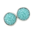 thumbnail image 2 of Pendientes Gotas Minnieouse de acero inoxidable Galvanoplastia fina superficie lisa Ligero cian oscuro, 2 of 6
