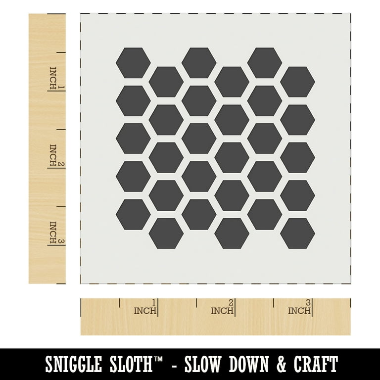 Sniggle Sloth Honeycomb Art Stencil 