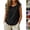 20# Black, variant on Women's Cotton Linen Ruffle Sleeve Tank Tops Summer Casual Round Neck Sleeveless Blouse (M,Army Green)