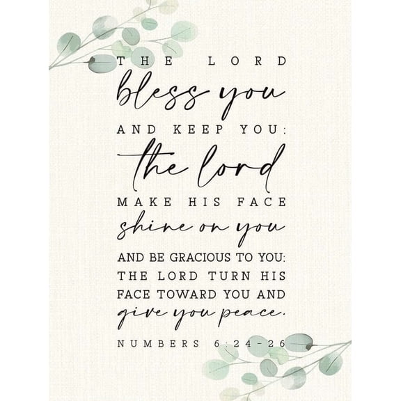 The Lord Bless You And Keep You Bible Verse Wall Decor Priestly Blessing Inspirational Gift For Pastors And Believers poster