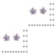 thumbnail image 4 of Jumpingount 10 Uds pendientes colgantes exquisitas flores de cinco pétalos accesorios de de aleación suministros hechos a mano para Type2 NO2, 4 of 6