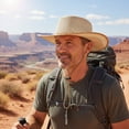 thumbnail image 5 of Wiywef Breathable Mesh Cowboy Hat Wide Brim Jazz Hat for Summer Outdoor Fishing Hiking, 5 of 7