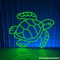 thumbnail image 2 of Glowneon Baby Turtle Neon Sign, Turtle LED Sign, Turtle Lover Gift, Turtle Wall Art, Kid Room Decor, 2 of 4