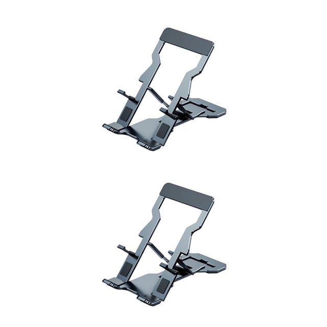 ZLight Phone Holder Folding Desktop Tablet Stand Portable Non-slip Phone Holder Folding Mobile Phone Bracket Grey 2Set