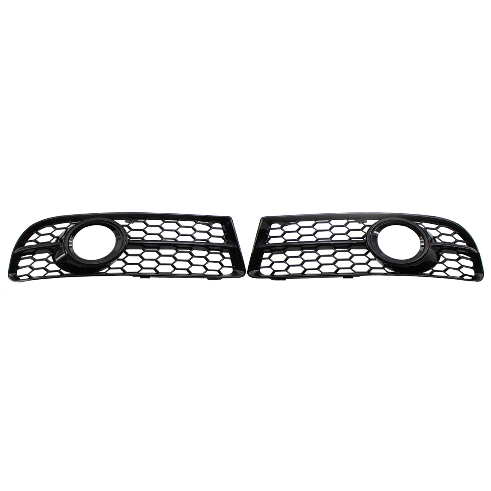 Front Right Side Grille Black Fog Lamp Cover Trim Fit For Audi Q5 S-Line 2013-16
