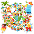 thumbnail image 1 of 35pcs-50pcs Hawaiian Stickers Tropical Summer Stickers Fun Beach Decals for Laptops Suitcase Phone, 1 of 5