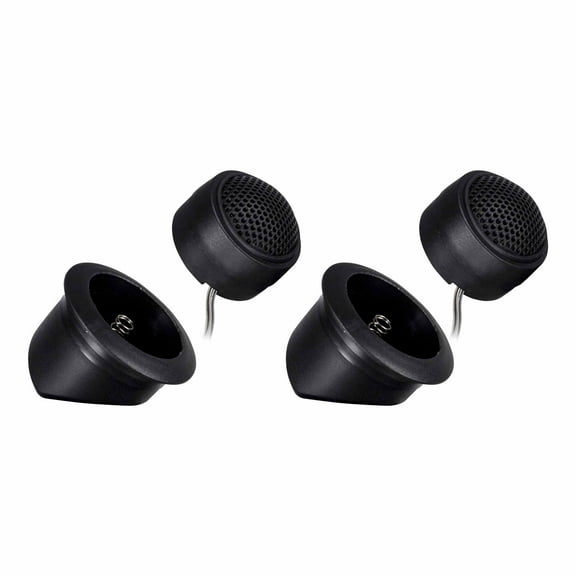 Metra WM-TWDR 650W  Car Audio Dome Tweeters - 1.5 inch, Set of Two, Black, Plastic