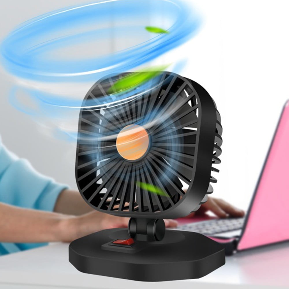 Car Fan Cooling 12V 24V Car Fan Dual Head Usb Car Fan 2 Speeds Double Fan