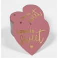thumbnail image 2 of Inkdotpot Real Gold Foil Love Is Sweet Wedding Tag Favor Hang Paper Tag 100 Pieces, 2 of 8