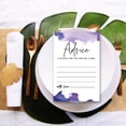 thumbnail image 3 of Koyal Wholesale Ombre Purple Watercolor Wedding Advice & Well Wishes Guest Book Cards for Bride and Groom, 56 Pack, 3 of 5