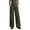 Army Green, variant on Womens Jeans Pants for Women Button Zip Fly Patch Pocket Wide Leg Plus Size Denim Pants Raw Cuff Hem High Waist Casual Jeans for Daily Outfit,Wine,M-XXXL