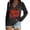 Black C, variant on Halloween Tops for Women Trendy Funny Pumpkin Graphic Tee Shirts Fall Casual V-Neck Long Sleeve Shirts for Women Orange B L