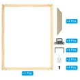 thumbnail image 3 of Unique Bargains Canvas Stretcher Bars Kit, 14x10 Inch Rectangle Solid Wood Frame for Paint, Prints, Oil Paintings, Wood Color, 3 of 5