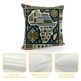 thumbnail image 4 of QZHH Africa Map Pillow Case Geometric Pattern Ethnic Characteristic Style Cushion Cover for Couch Sofa Living Room Decoration for Sofa Couch, 4 of 5