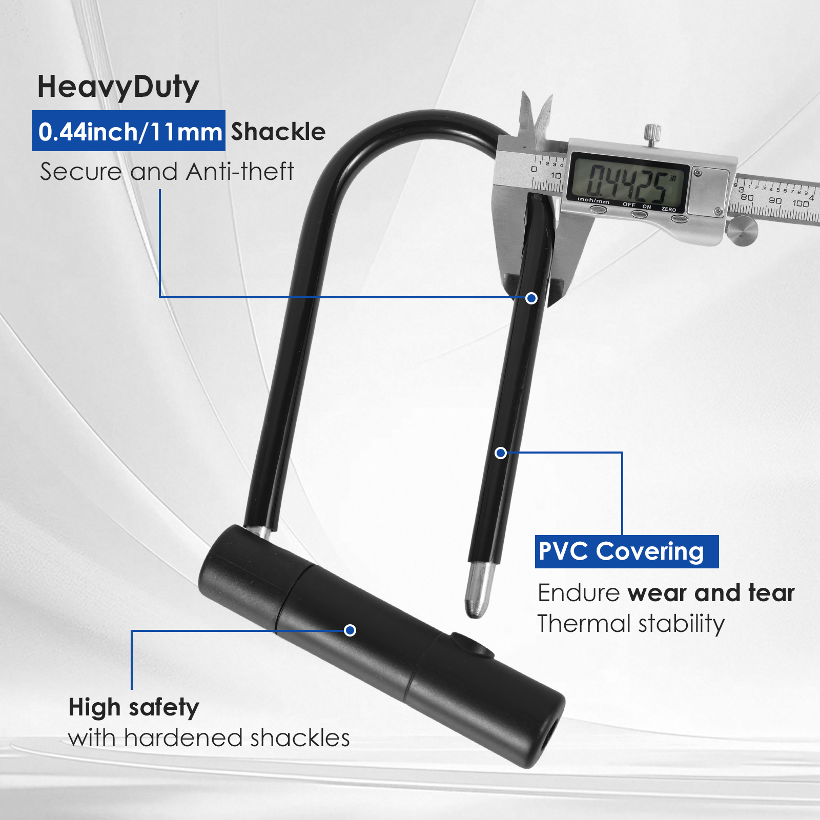 AEVXKHI 4 Sets Bike U-Locks, Heavy Duty Anti Theft Secure Locks, High Security Bike U Lock with Keys and Mounting Bracket, for Electric Scooters, Mountain Bikes, Road Bicycles, Doors, Fences