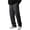 Black#180720GG, variant on Mens Pants Cargo Wide Leg Men's Hiking Pants Athletic Elastic Waist Drawstring Palazzo Mens Joggers Black L