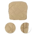 thumbnail image 4 of Unique Bargains 1 Pc Lady Portable Square Lipstick Bag for Outdoor Activities Light Coffee Color Polyester, 4 of 6