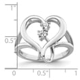thumbnail image 4 of Auriga 925 Sterling Silver Rhodium-plated CZ Pure In Spirit Ring for Women Size- 7, 4 of 6