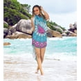 thumbnail image 3 of HAPPY BAY Women's Bikini Wraps Beach Wrap Sarong Coverup Skirt Bathing suit Swimsuit Swimwear Cover Up for Women One Size Grey, Mandala, 3 of 5