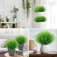 thumbnail image 3 of Zukuco 10 Bundles Artificial Greenery Grass Plants, Outdoor Plastic Artificial Shrubs, Plastic Faux Greenery Bushes for House Garden Patio Front Porch Indoor Decor, 3 of 8