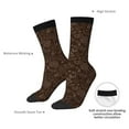 thumbnail image 4 of Fuzoiu Autumn Brown Plants Print Athletic Crew Socks for Men & Women,Casual Crew Socks,Above Ankle Crew Socks for Business, Casual, 4 of 6