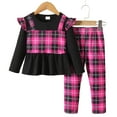 thumbnail image 5 of Yammkia Toddler Girl Long Pants Outfit Girls Fall Outfits with Pockets Long Sleeve Sweatsuits Tracksuit Jogger Athletic Sets Size 4T 5T (Hot Pink,4-5 Years), 5 of 9
