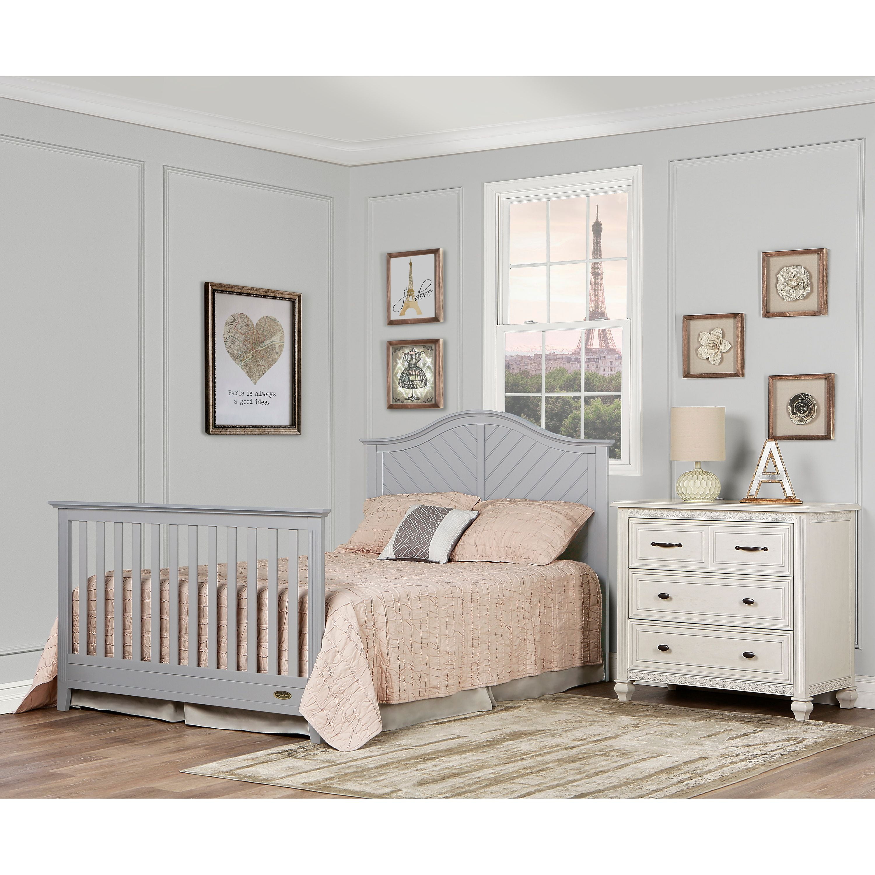 pebble grey crib