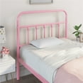 thumbnail image 3 of Yaheetech Classic Iron Platform Bed with High Headboard and Footboard,Twin,Pink, 3 of 8