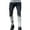 Gray, variant on ohmzyzo Men's Slim Fit Stretch Jeans Ripped Skinny Jeans for Men Casual Straight Leg Streetwear Comfort Male Long Pants with Pockets Dark Gray L
