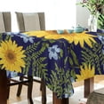 thumbnail image 3 of GZHJMY Sunflower Tablecloth, Rectangle Waterproof Washable Polyester Table Cover for Picnic Dinner Holiday Party Decor, 60 x 120 Inch, 3 of 7