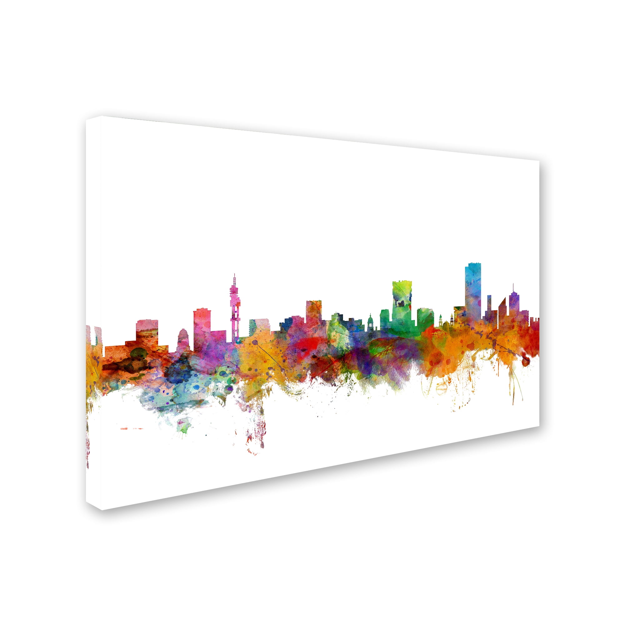 Trademark Fine Art "Pretoria South Africa Skyline" Canvas Art by Michael Tompsett