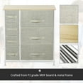 thumbnail image 6 of HOMCOM 7-Drawer Fabric Storage Tower, Grey, 25" W x 11.75" D x 28" H, Lightweight, Easy Assembly, 6 of 9