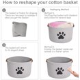 thumbnail image 5 of Brabtod Dog Toy Bin Pet Cat Toy Box Baskets in Large Stuff Storage - Perfect for Collect Toys, Grooming Stuff, Clothings, Diapers for Living Room, Playroom, Closet, Home-Gray, 5 of 6