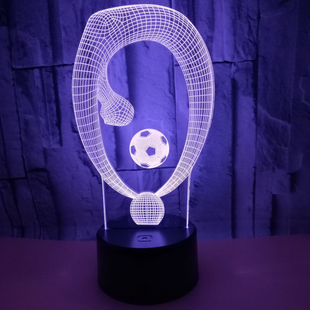 Details about   Football cap Decorative light 3D LED Acrylic Night Light Color Changeable 