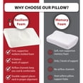 thumbnail image 4 of Core Products Tri-Core Ultimate Cervical Pillow for Neck Pain, Extra Firm, Orthopedic Contour Support, Full Size, White, 4 of 9