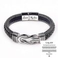 thumbnail image 2 of Pulsera Para Mi Hijo Para Mi Nieto,Te Amo Por Siempre Sujetador de Cuero Trenzado-Te Amo Por Siempre-para mi hijo-Código de modelo 10539 Te Amo Por Siempre para mi hijo, 2 of 5