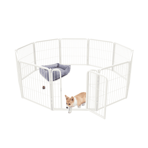 FXW HomePlus Dog Playpen Designed for Indoor Use,ThresholdFree Design Dog Fence Exercise Pen