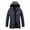 Dark Blue, variant on gbyLJF Men's Mid-long Down Jacket Solid Color Long Sleeve Hooded Puffer Jackets Winter Thickened Zip Up Outwear Coats
