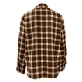 thumbnail image 3 of cocolona Womens Classic Shirts Plaid Color Block Long Sleeve Blouses Collared Button Down Business Work Tops Fall Outfits, 3 of 7