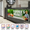 thumbnail image 3 of Farmers Market Large Banners and Signs for Outdoor by DreamController-Polyester Banner with 4 Holes for Easy Hang Indoor & Outdoor| 6x2 Feet HD Banner to Promote Food & Beverages | Made in USA, 3 of 6