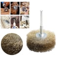thumbnail image 2 of XKHHLH Brass Wire Wheel Brush Kit for Drill,Crimped Cup Brush with Shank, True Brass Wire,Soft Enough to Cleaning or Deburring with Less Scrach, 2 of 7