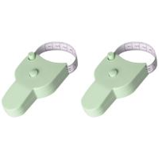 Cinta Métrica para El Cuerpo 150 Cm Botón Retráctil () Verde