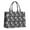 Black Christmas Snowflake, variant on Large Capacity Tote Bag,Blue and Pink Christmas Snowflake Pattern Handbag Fashion Luxury Tote Bag,15.7"x13"x 5.1" Inches,Laptop Compatible