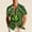 Green(New)F1, variant on PNTUTB Men's St. Patrick's Day Fashion Print Casual Loose Comfort Collared Button Down Short Sleeve Blouse