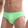thumbnail image 6 of Silk Underwear for Men Briefs Clearance Lightweight Low Waisted Casual Solid Color Breathable Comfort Basic Cooling Hipsters Underpants, 6 of 7