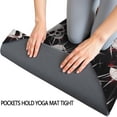 thumbnail image 3 of Black Red Skull Burst Pattern Hot Yoga Mat Towel Non Slip for Hot Yoga - Quick-Drying Yoga Mat Cover with 4 Corner Pockets with Travel Bag - Hot Yoga Towel Non Slip 74"x26", 3 of 6