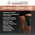 thumbnail image 5 of Tommie Copper Sport Compression Knee Sleeve, Black, Small/Medium, 1 pack, 5 of 8