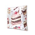 thumbnail image 3 of Cute Ice Cream Cakes with Fruits Throw Pillow Covers Pillowcases 16 x 16 Inch Home Decor 2 Packs for Bedroom Sofa, 3 of 6
