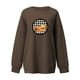 thumbnail image 3 of ICHUANYI Liquidación Moda de mujer Otoño Impreso Blusa suelta de manga larga Cuello redondo Casual Pullover Tops Sweatershirt ICHUANYI WER202308171002, 3 of 3